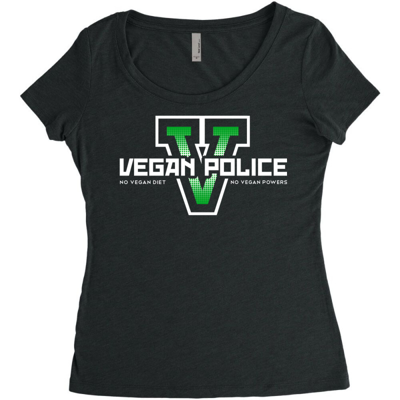 Vegan Police Women's Triblend Scoop T-shirt by kuckjoanzh | Artistshot