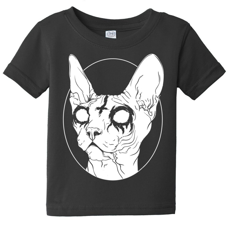 Black Metal Sphynx Cat I Goth And Death Metal Baby Tee by beulahgriffithgdv | Artistshot