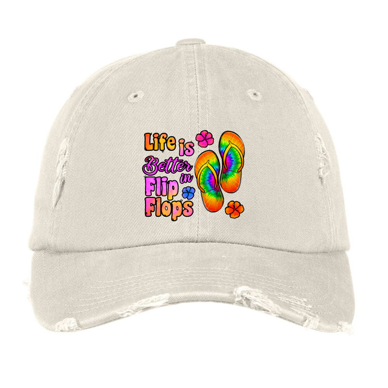 Life Is Better In Flip Flops Vintage Cap | Artistshot