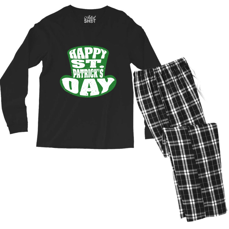 Happy St Patricks Daygmldcfrhmi 24 Men's Long Sleeve Pajama Set | Artistshot