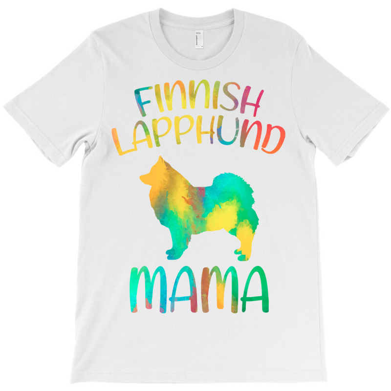 Finnish Lapphund Mom Dog Watercolor T Shirt Worlds T-shirt | Artistshot