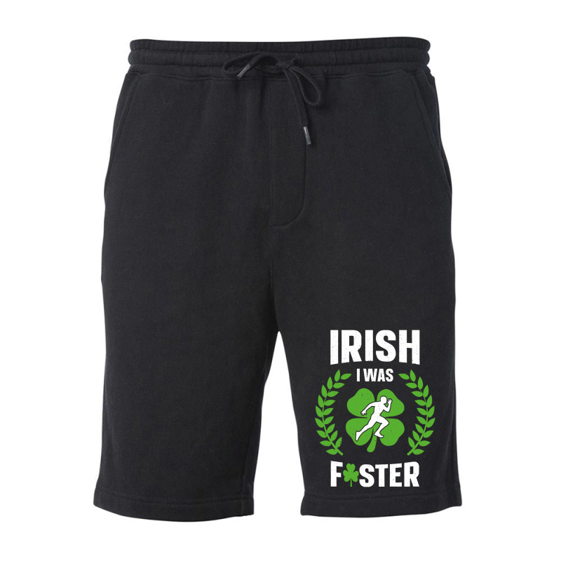 Irish I Was Faster Funny Running St Patricks Day Fleece Short | Artistshot