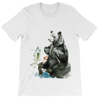 Fishing Bear T-shirt | Artistshot
