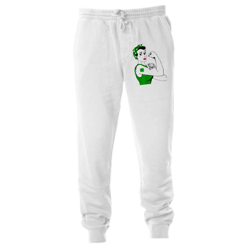 Irish Rosie The Riveter Funny Cute St Patricks Day Unisex Jogger | Artistshot