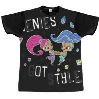 Shimmer And Shine Genies Got Style Dancing Portrai Graphic T-shirt | Artistshot