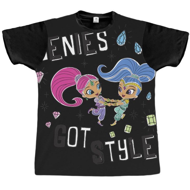 Shimmer And Shine Genies Got Style Dancing Portrai Graphic T-shirt | Artistshot