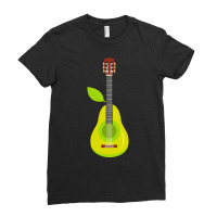 Guitar T  Shirt Pear Guitar Music Instrument Illustration T  Shirt Ladies Fitted T-shirt | Artistshot