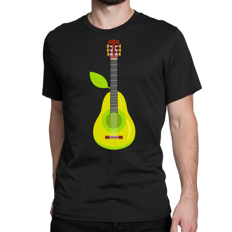 Guitar T  Shirt Pear Guitar Music Instrument Illustration T  Shirt Classic T-shirt by tillmantamara472 | Artistshot