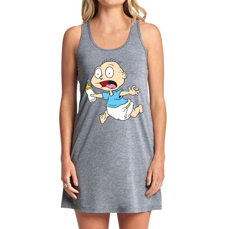 Tommy Running Away With Milk Bottle Tank Dress by yesiikarpew | Artistshot