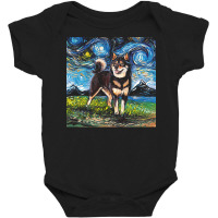 Shiba Inu T  Shirt Black And Tan Shiba Inu Night T  Shirt Baby Bodysuit | Artistshot