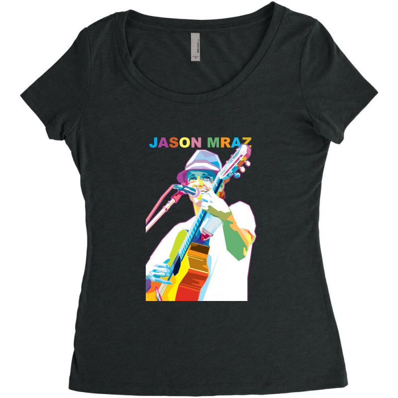 Jason Mraz Women's Triblend Scoop T-shirt by juggler870909 | Artistshot