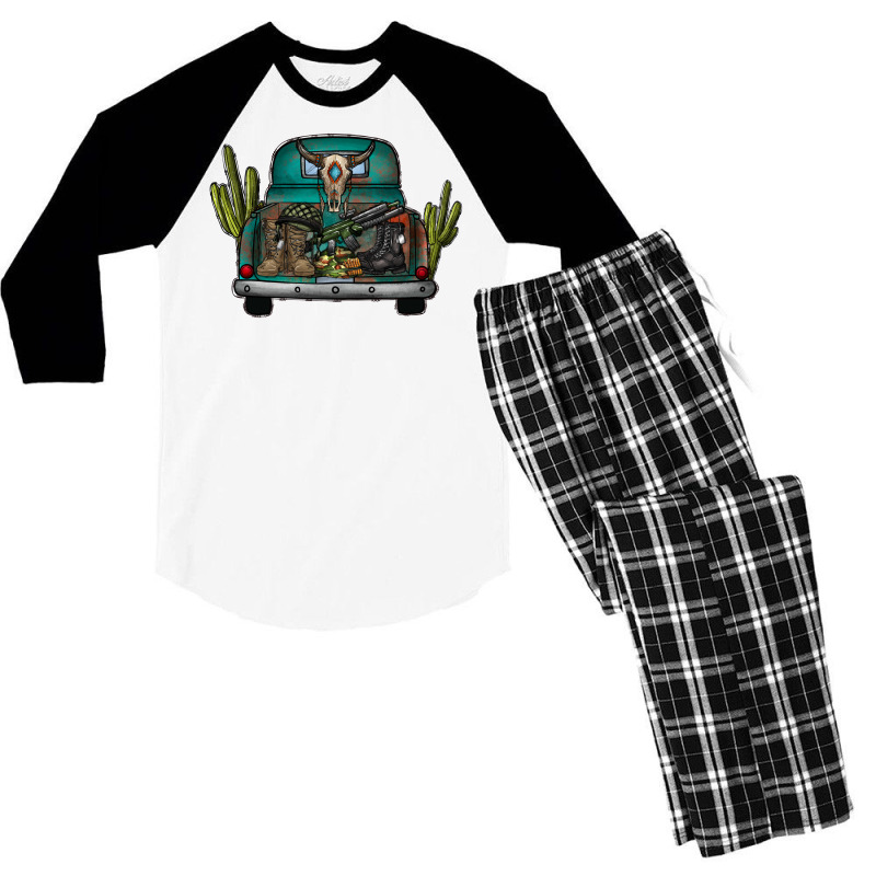 Soldier Truck Men's 3/4 Sleeve Pajama Set | Artistshot