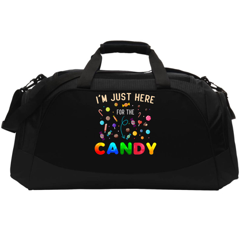 I'm Just Here For The Candy Funny Halloween Candy  Active Duffel | Artistshot