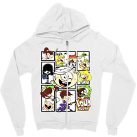 Kids Loud Family In Box Frames Zipper Hoodie | Artistshot