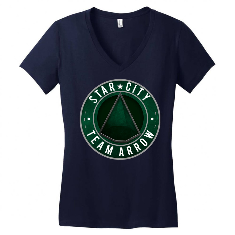 Star City Team Arrow Women's V-Neck T-Shirt by ndinaetiartie | Artistshot