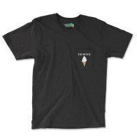 I'm Just Here For The Ice Cream Meme Cute Vanilla  Pocket T-shirt | Artistshot