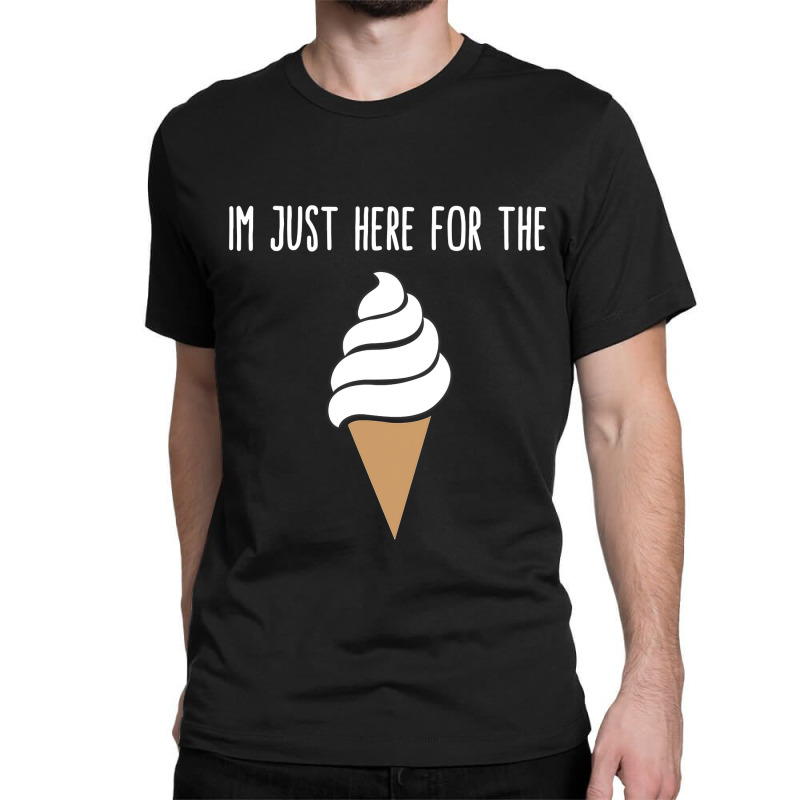 I'm Just Here For The Ice Cream Meme Cute Vanilla  Classic T-shirt by home12 | Artistshot