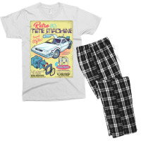 Retro Time Machine Men's T-shirt Pajama Set | Artistshot