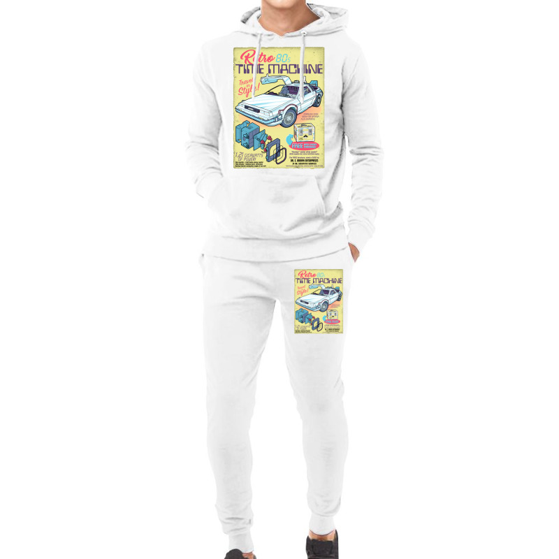 Retro Time Machine Hoodie & Jogger Set | Artistshot