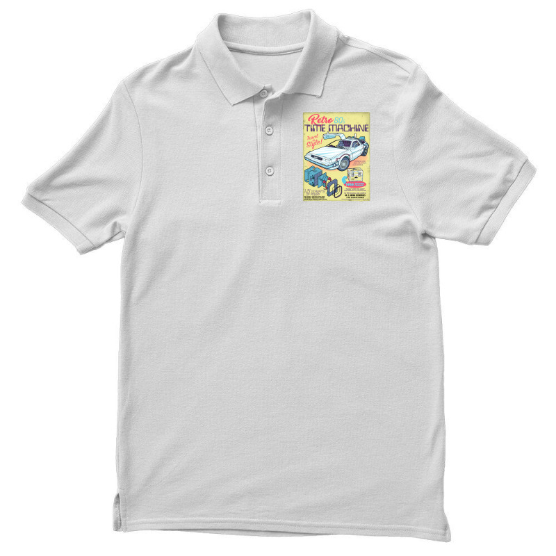 Retro Time Machine Men's Polo Shirt | Artistshot