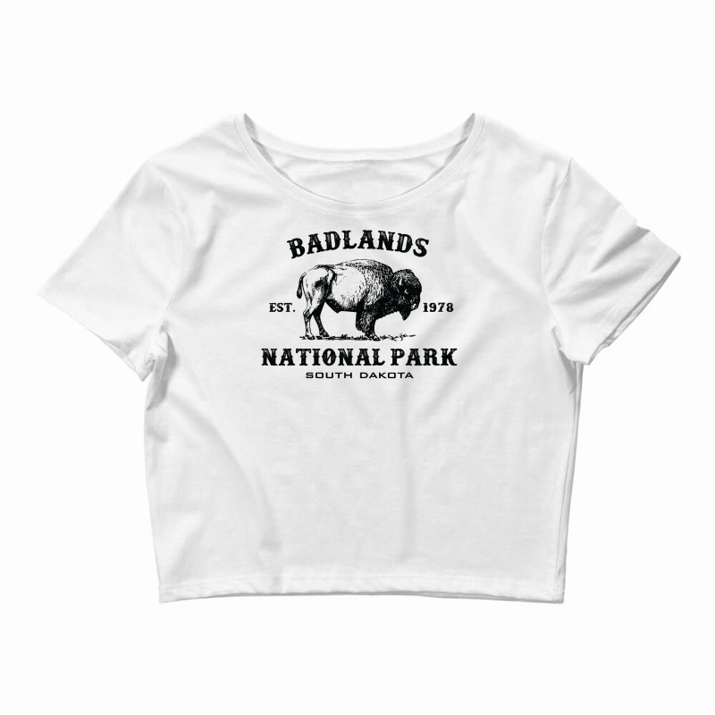 Badlands National Park South Dakota American Bison Crop Top by Darlyssia89 | Artistshot