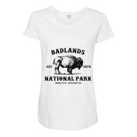 Badlands National Park South Dakota American Bison Maternity Scoop Neck T-shirt | Artistshot