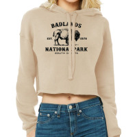 Badlands National Park South Dakota American Bison Cropped Hoodie | Artistshot