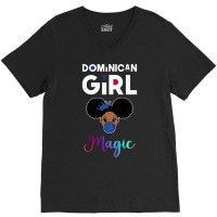 Kids Dominican Girl Magic Shirt Girls Gum Dominica V-neck Tee | Artistshot