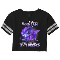 I Am Who I Am Your Approval Isnt Needed Dragon Scorecard Crop Tee | Artistshot