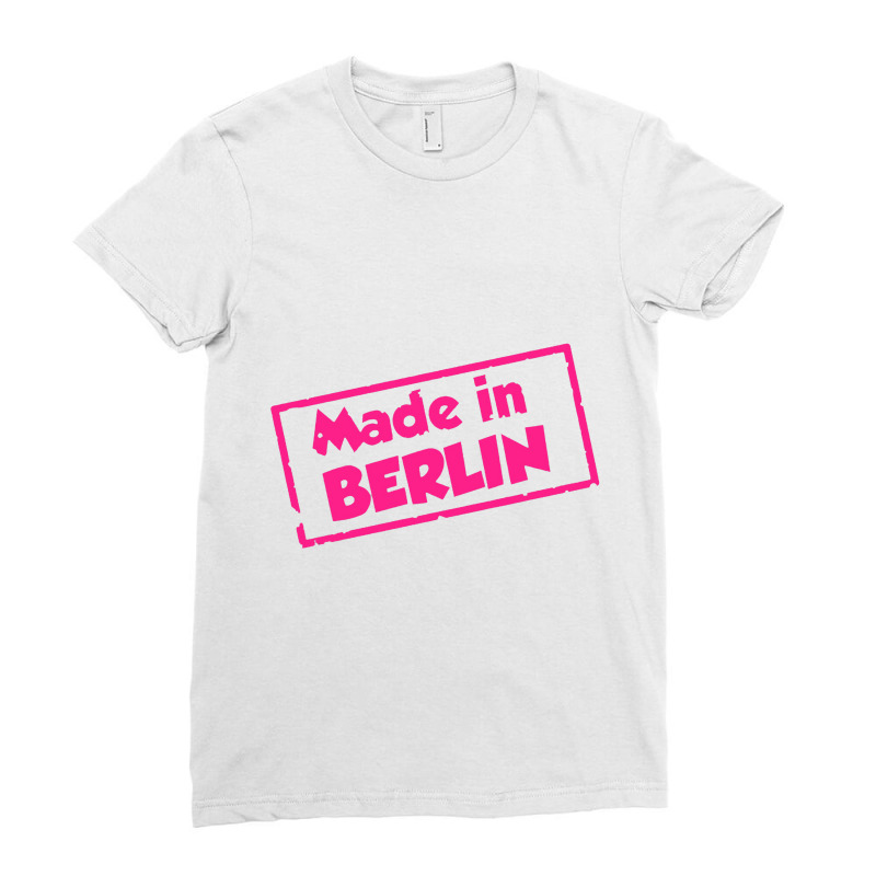 Made In Berlin Fun Ladies Fitted T-Shirt by iyoiyoin | Artistshot