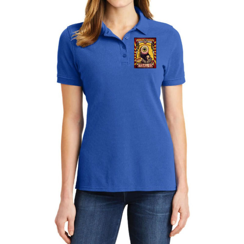 The Extraordinary Eyeball Kid Sideshow Poster Ladies Polo Shirt by samarunasthol | Artistshot