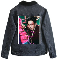 Key Gasoline Pink Monster Unisex Sherpa-lined Denim Jacket | Artistshot