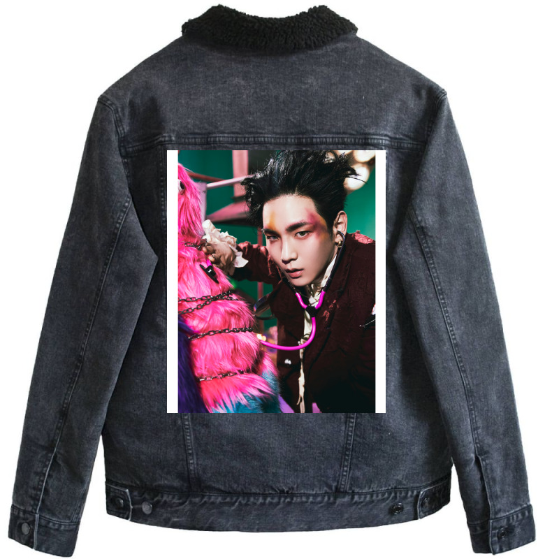 Key Gasoline Pink Monster Unisex Sherpa-lined Denim Jacket | Artistshot