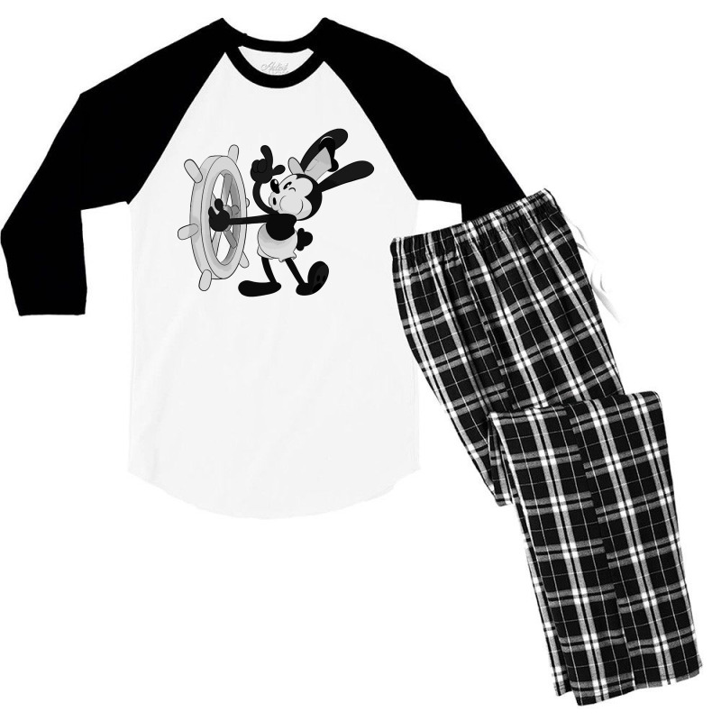 Steamboat Oswald Men's 3/4 Sleeve Pajama Set | Artistshot