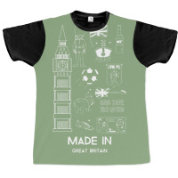 Made In Great Britain Gifts Made In The Uk British Graphic T-shirt | Artistshot