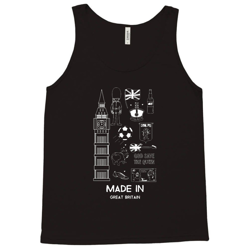 Made In Great Britain Gifts Made In The Uk British Tank Top | Artistshot