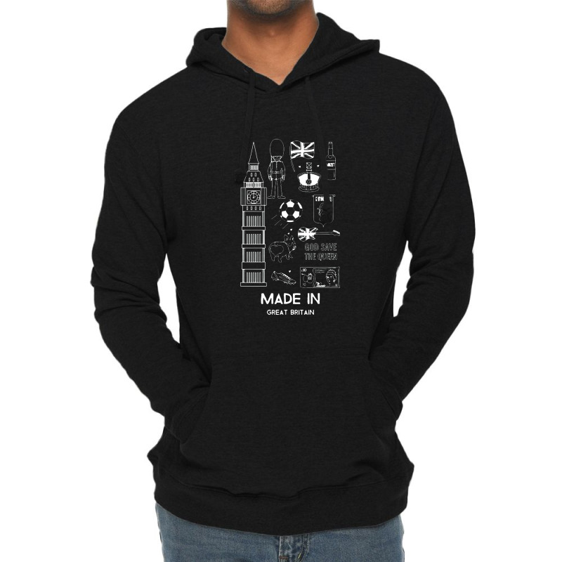 Made In Great Britain Gifts Made In The Uk British Lightweight Hoodie | Artistshot