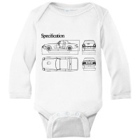 Jensen Healey   Technical Specs Long Sleeve Baby Bodysuit | Artistshot