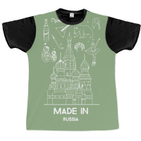 Made In Russia Gifts Russian Heritage Pride Graphic T-shirt | Artistshot