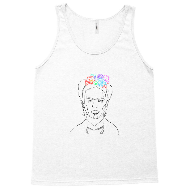 Frida Kahlo Line Art Tank Top by autlu2024 | Artistshot