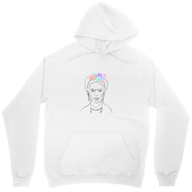 Frida Kahlo Line Art Unisex Hoodie by autlu2024 | Artistshot