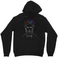 Frida Kahlo Line Art For Dark Unisex Hoodie | Artistshot