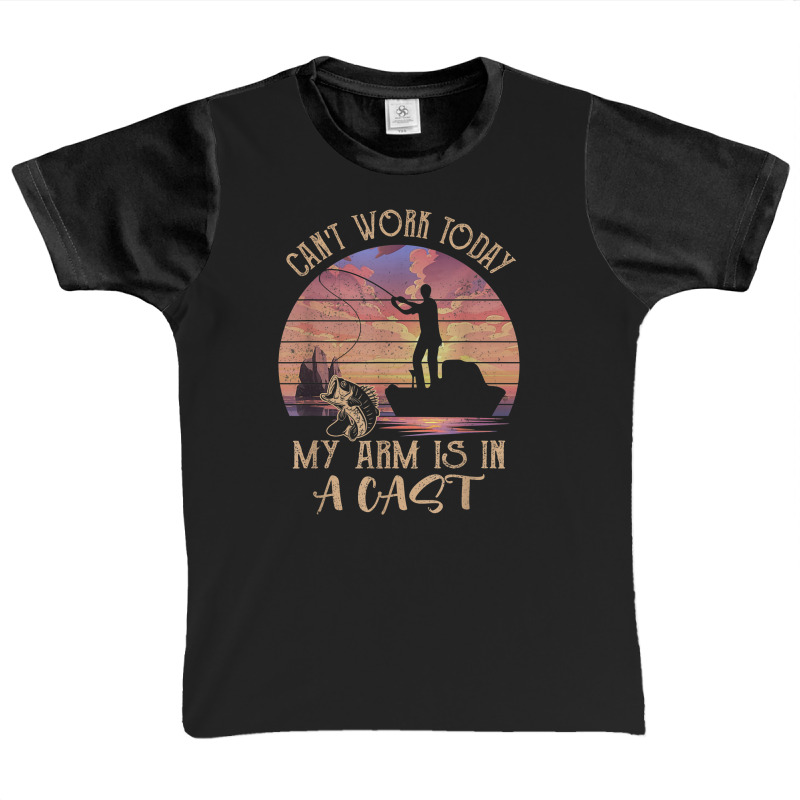 Fishing Vintage Retro I Can't Work Today My Arm Is Graphic Youth T-shirt | Artistshot