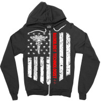 Radiology Technologist American Flag Patriotic Med Zipper Hoodie | Artistshot