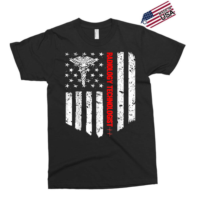 Radiology Technologist American Flag Patriotic Med Exclusive T-shirt by jessen | Artistshot