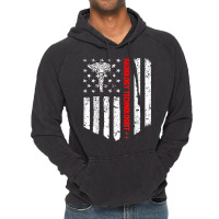 Radiology Technologist American Flag Patriotic Med Vintage Hoodie | Artistshot