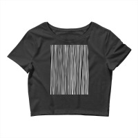 Hand Drawn Vertical Parallel Dense Black Lines On  Crop Top | Artistshot