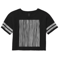 Hand Drawn Vertical Parallel Dense Black Lines On  Scorecard Crop Tee | Artistshot