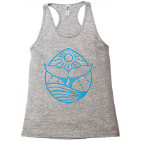 Blue Whale Tail Lineart Racerback Tank | Artistshot