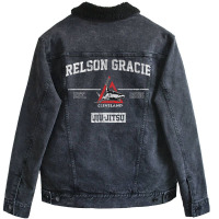 Relson Gracie Cleveland Jiu Jitsu T Shirt Unisex Sherpa-lined Denim Jacket | Artistshot